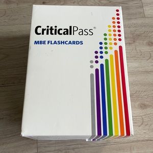 Critical Pass MBE flash cards